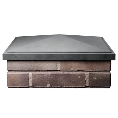 Колпак БонаМоно Серый на столб 2х2 кирпича фото 1